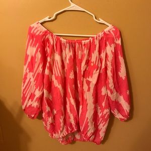 Sheer long-sleeve JCrew top